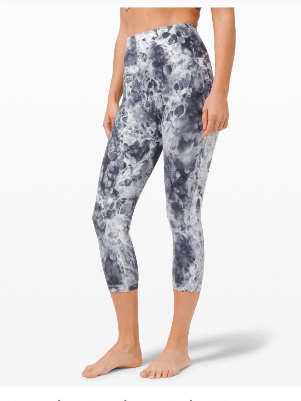 Lululemon Wunder Under High-Rise Crop 21" - Marble Dye